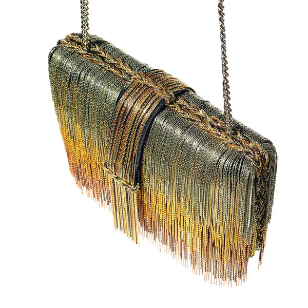 Ombre Clutch - Gold - Elysian Couture