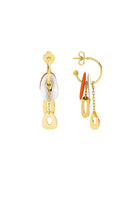 Pearl Accent Gold Earrings - Elysian Couture