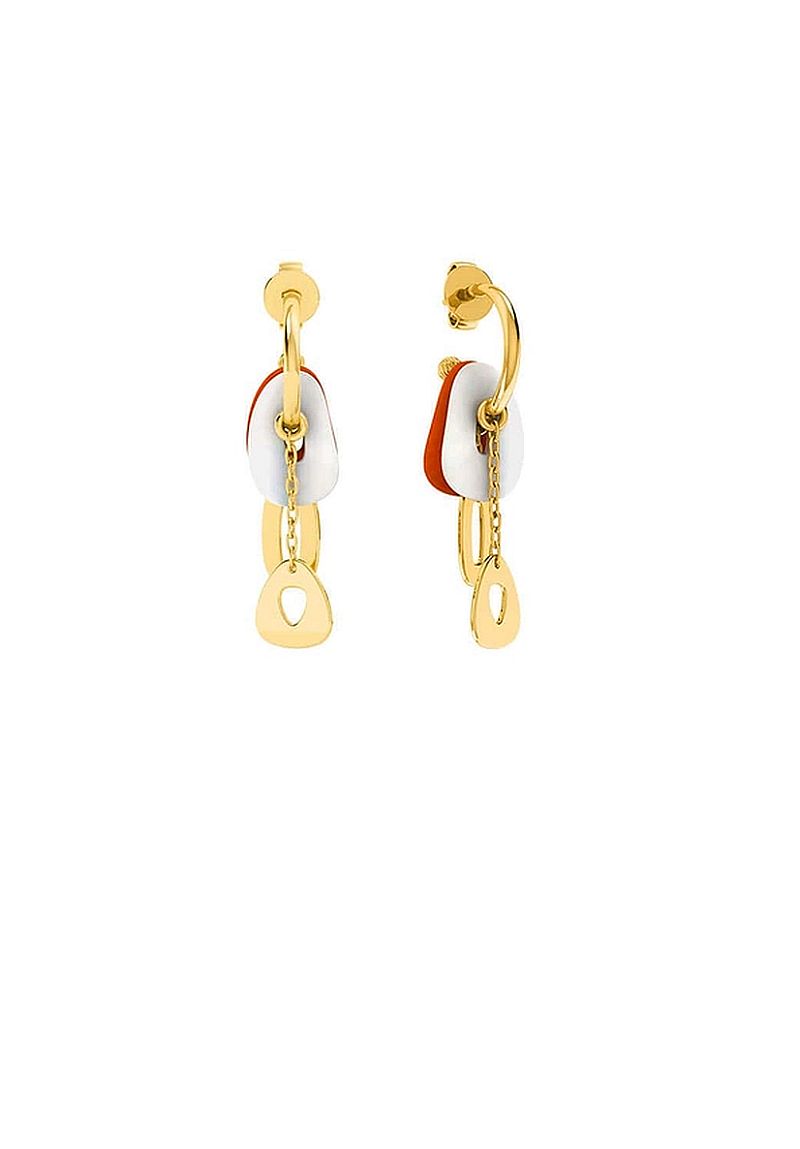 Pearl Accent Gold Earrings - Elysian Couture