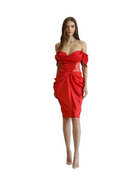 Daania Scarlet Dress - Elysian Couture