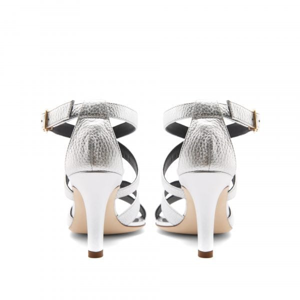 Michelle Silver Heel - Elysian Couture