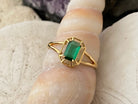 Emerald 18K Solid Gold Ring - Elysian Couture