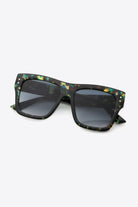 UV400 Patterned Polycarbonate Square Sunglasses - Elysian Couture