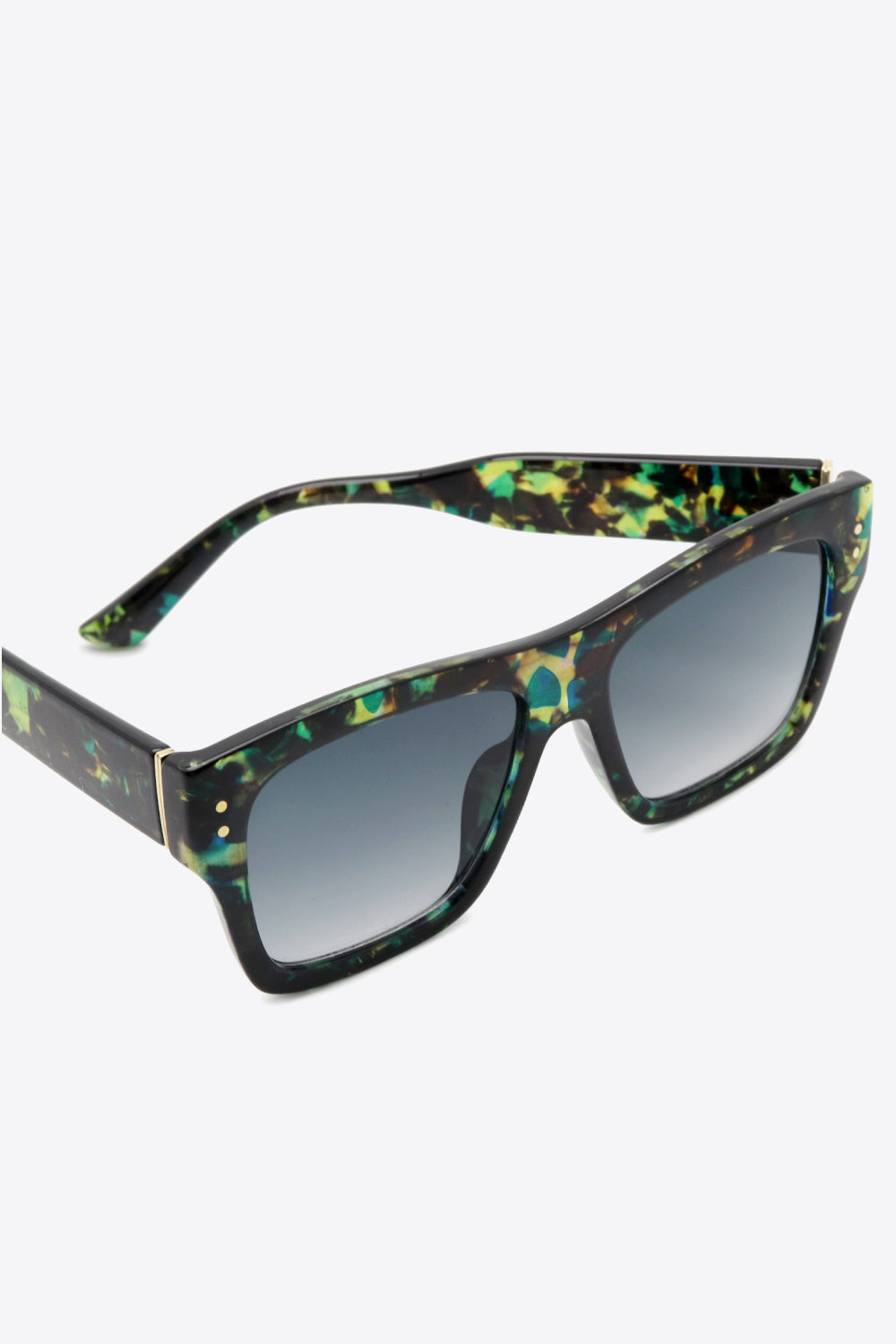 UV400 Patterned Polycarbonate Square Sunglasses - Elysian Couture