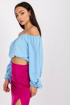 Skye Shoulder Cut Blouse - Elysian Couture