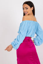 Skye Shoulder Cut Blouse - Elysian Couture